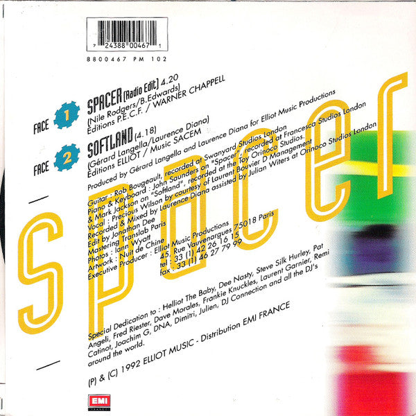 Precious Wilson & The Funky French Guy : Spacer (7", Single)