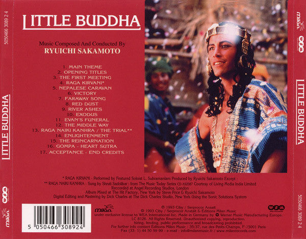 Ryuichi Sakamoto : Little Buddha (Music From The Original Motion Picture Soundtrack) (CD, Album)