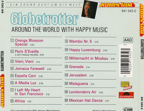 James Last : Globetrotter (Around The World With Happy Music) (CD, Comp)