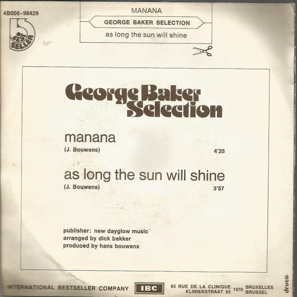 George Baker Selection : Mañana (Mi Amor)  (7", Single)