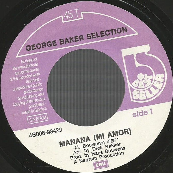 George Baker Selection : Mañana (Mi Amor)  (7", Single)