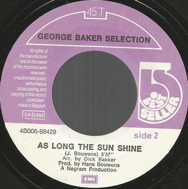 George Baker Selection : Mañana (Mi Amor)  (7", Single)