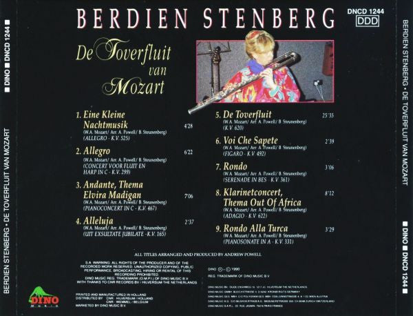Berdien Stenberg : De Toverfluit Van Mozart (CD, Album)