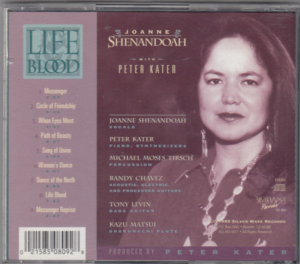 Joanne Shenandoah with Peter Kater : Life Blood (CD, Album)