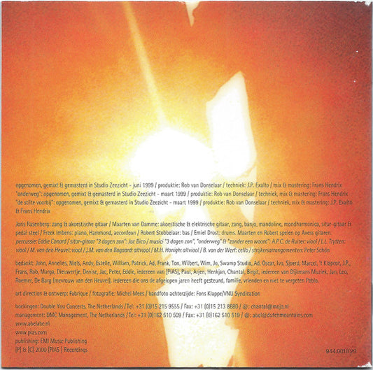 Abel (2) : De Stilte Voorbij (CD, Album)