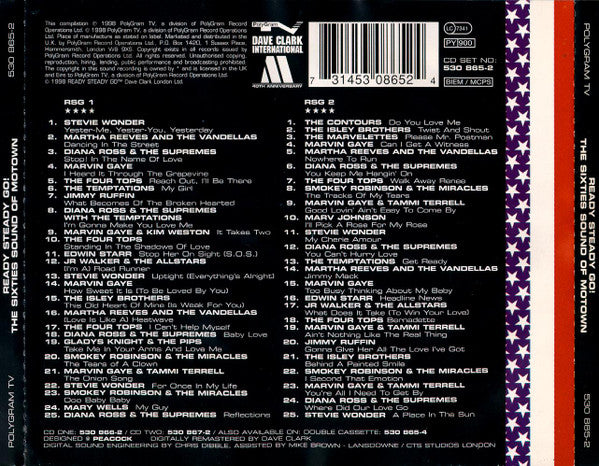 Various : Ready Steady Go! The Sixties Sound Of Motown (2xCD, Comp)