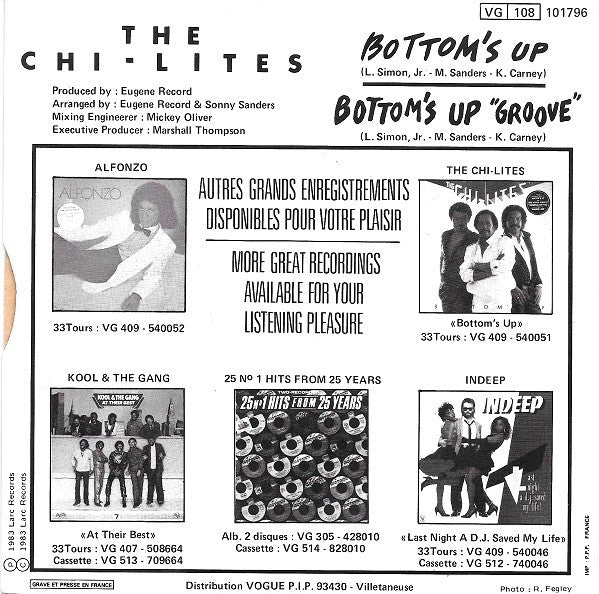 The Chi-Lites : Bottom's Up (7", Single)