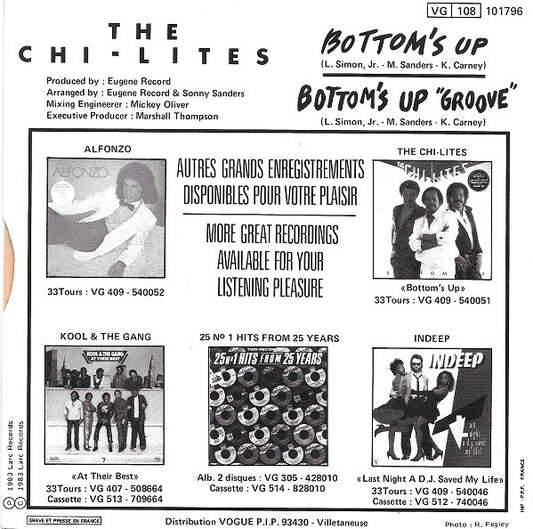 The Chi-Lites : Bottom's Up (7", Single)