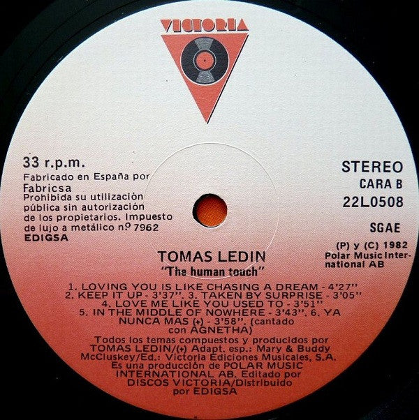 Tomas Ledin : The Human Touch (LP, Album)