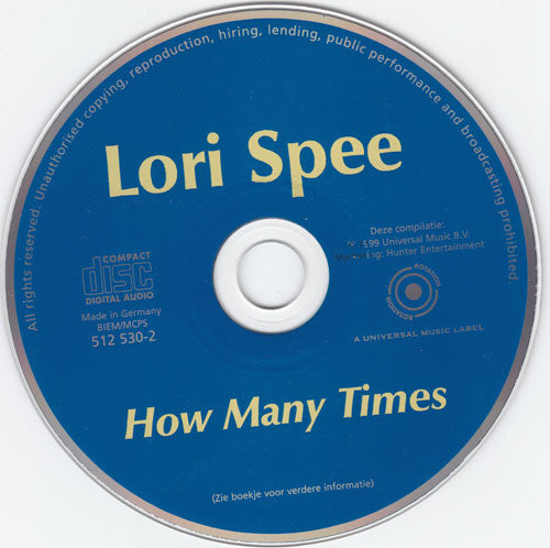 Lori Spee : How Many Times (CD, Comp)