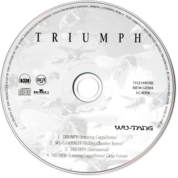 Wu-Tang Clan Featuring Cappadonna : Triumph (CD, Single)