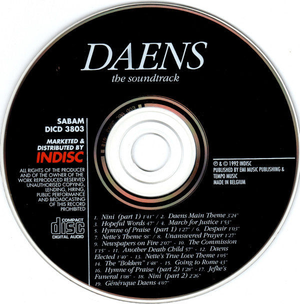 Dirk Brossé - Nieuw Belgisch Kamerorkest : Daens - The Soundtrack (CD, Album)