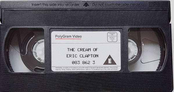 Eric Clapton : The Cream Of Eric Clapton (VHS, Comp, PAL)