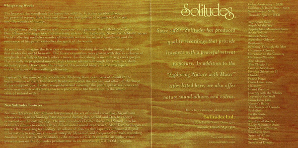 Dan Gibson : Whispering Woods (CD, Album, Enh)