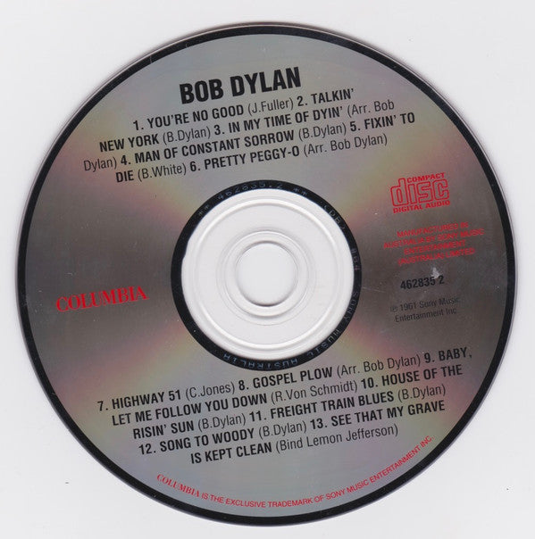 Bob Dylan : Bob Dylan (CD, Album, RE)