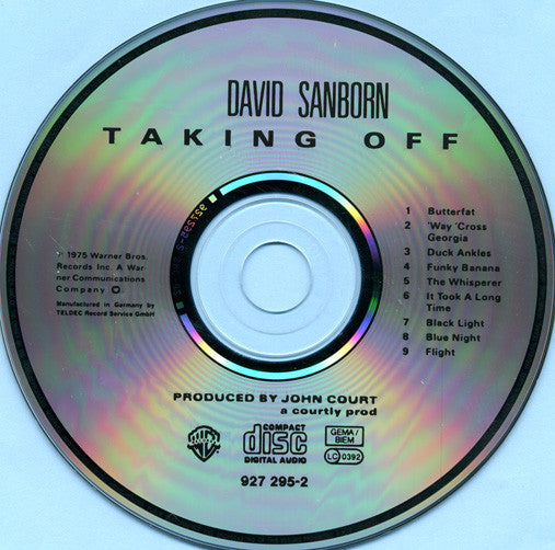 David Sanborn : Taking Off (CD, Album, RE)