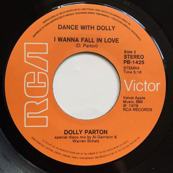 Dolly Parton : Baby I'm Burnin'  (7", Single, Mixed)