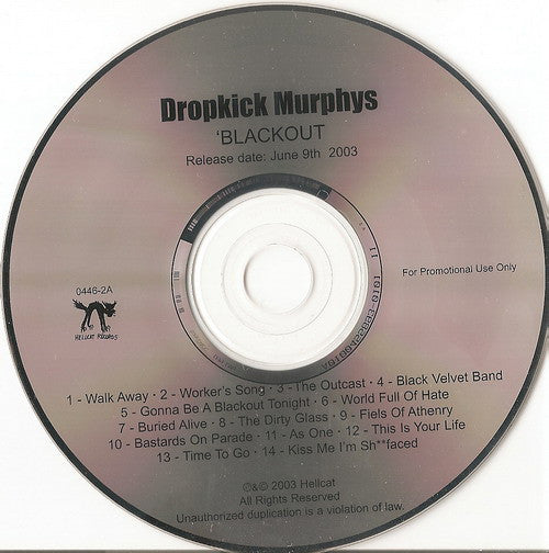 Dropkick Murphys : Blackout (CD, Album, Promo)