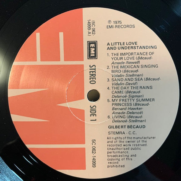 Gilbert Bécaud : A Little Love And Understanding (LP, Album)