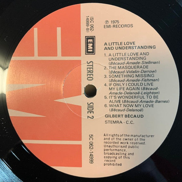 Gilbert Bécaud : A Little Love And Understanding (LP, Album)