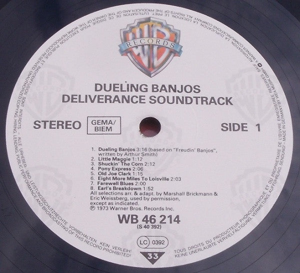 Eric Weissberg And Steve Mandell : Dueling Banjos (Deliverance Soundtrack) (LP, Album, RE)