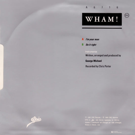 Wham! : I'm Your Man (7")