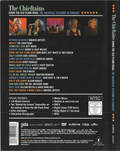 The Chieftains : Down The Old Plank Road: The Nashville Sessions In Concert (DVD-V, Multichannel, NTSC)