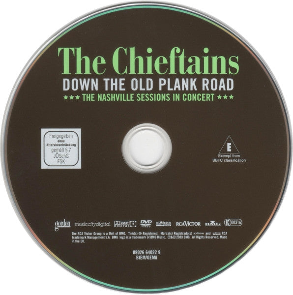 The Chieftains : Down The Old Plank Road: The Nashville Sessions In Concert (DVD-V, Multichannel, NTSC)