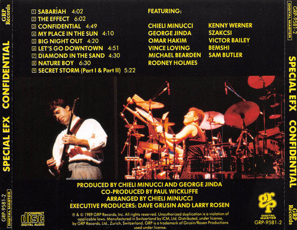 Special EFX : Confidential (CD, Album)