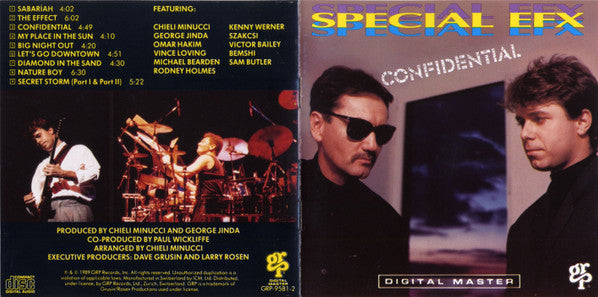 Special EFX : Confidential (CD, Album)