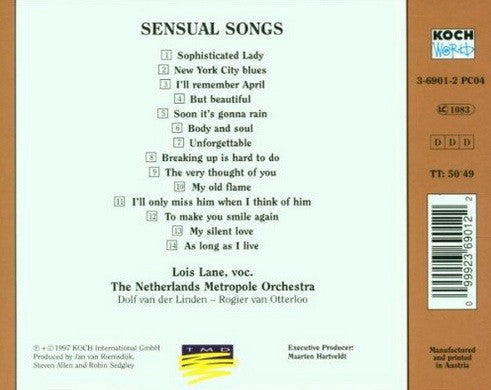 Lois Lane (3), Metropole Orchestra : Sensual Songs (CD)