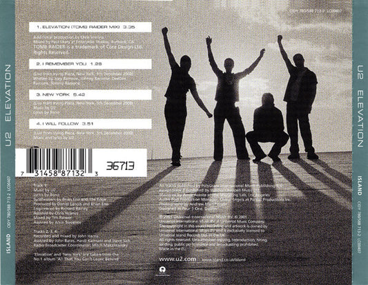 U2 : Elevation (CD, Single, Ltd, Num, CD3)
