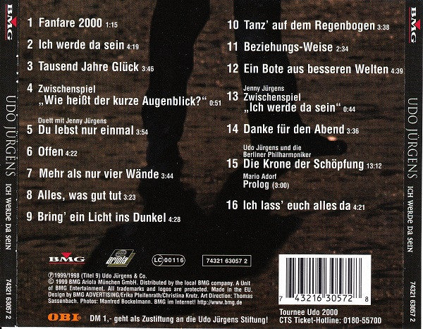 Udo Jürgens : Ich Werde Da Sein (CD, Album)