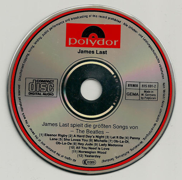James Last : James Last Spielt Die Grössten Songs Von John Lennon, Paul McCartney, Ringo Starr, George Harrison Bekannt Als The Beatles (CD, Album)