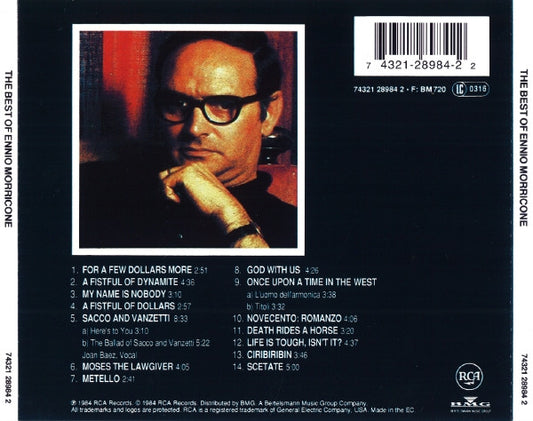 Ennio Morricone : The Best Of Ennio Morricone (CD, Comp, RE)