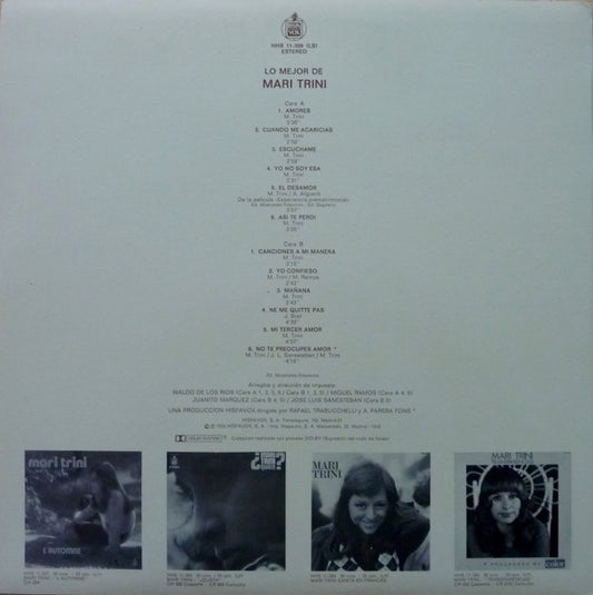 Mari Trini : Lo Mejor De Mari Trini (LP, Comp)