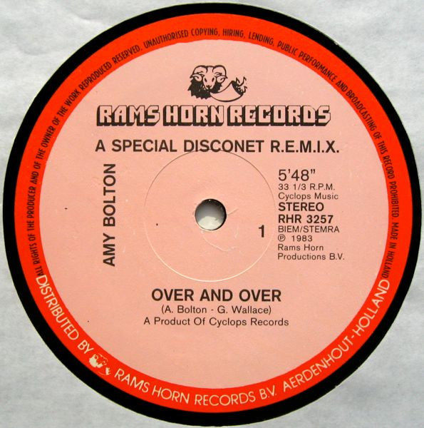 Amy Bolton : Over And Over (12", Single)
