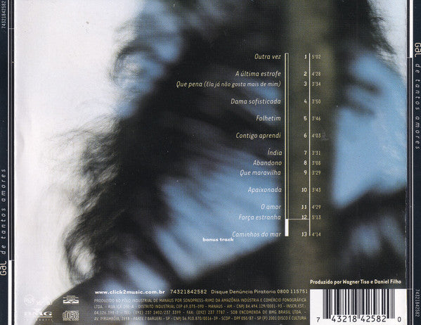 Gal Costa : De Tantos Amores (CD, Album)
