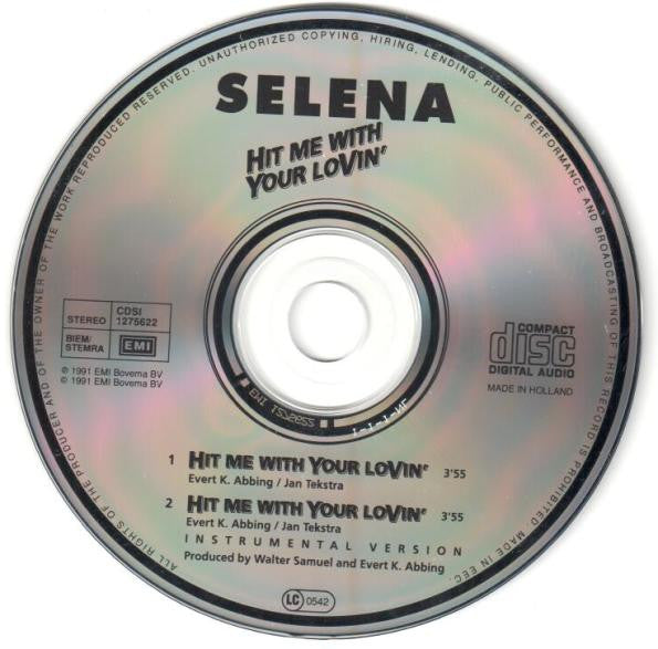 Selena (3) : Hit Me With Your Lovin' (CD, Single)