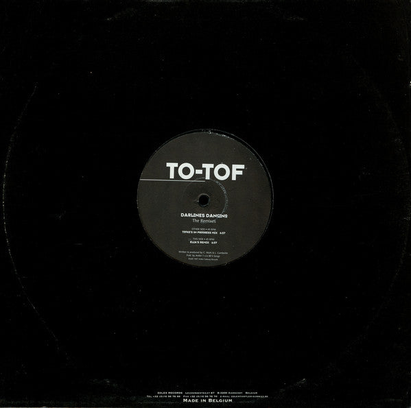 To-Tof : Darlines Dancing (The Remixes) (12")