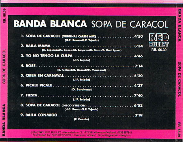 Banda Blanca : Sopa De Caracol (CD, Album)