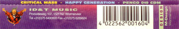 Critical Mass : Happy Generation (CD, Maxi)