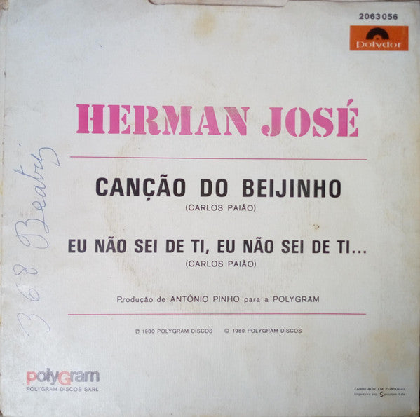 Herman José : Canção Do Beijinho (7", Single)