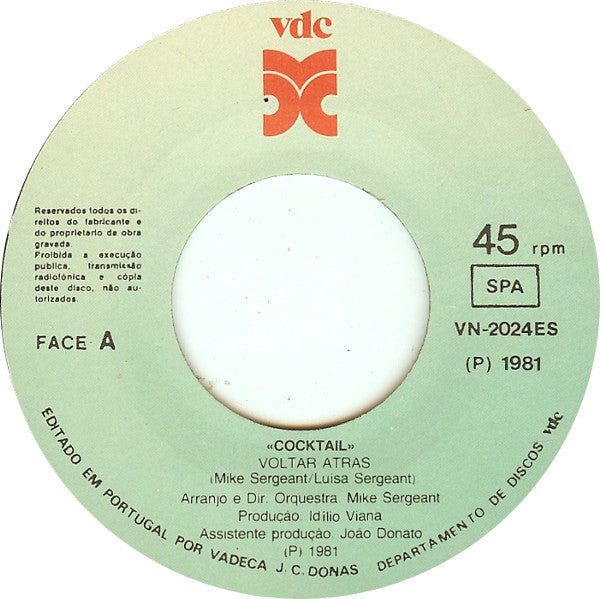 Cocktail (6) : Voltar Atrás (7", Single)