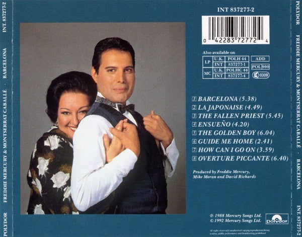 Freddie Mercury & Montserrat Caballé : Barcelona (CD, Album, RE)