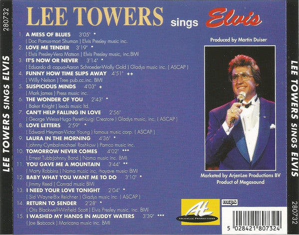 Lee Towers : Lee Towers Sings Elvis (CD, Album)