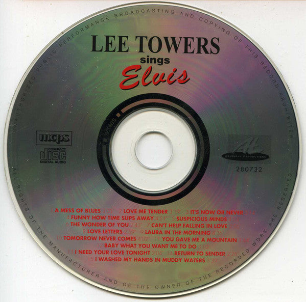 Lee Towers : Lee Towers Sings Elvis (CD, Album)
