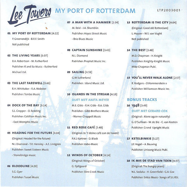 Lee Towers : My Port Of Rotterdam (CD, Album)