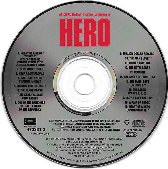 George Fenton : Hero (Original Motion Picture Soundtrack) (CD, Album)