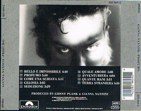 Gianna Nannini : Profumo (CD, Album)